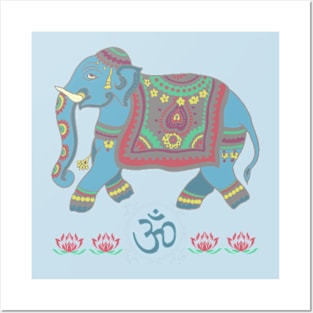 Painted Elephant Posters and Art